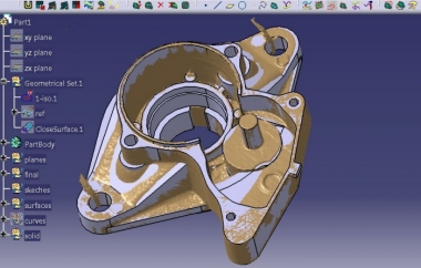 CATIA Reverse engineering- обратен инженеринг